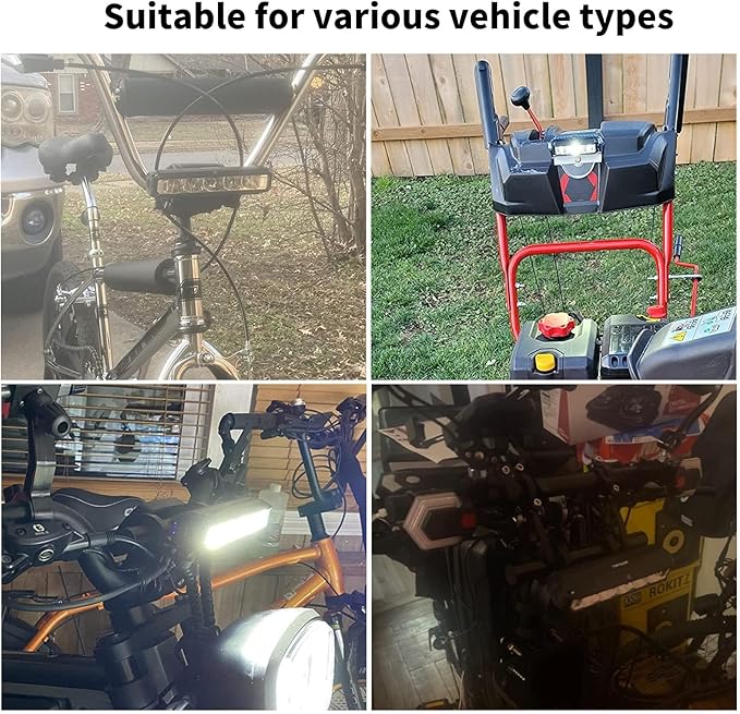 Super Bright 3400 Lumens LED Bike Light USB Rechargeable - 5 Modes Bicycle Headlight with 7H Runtime, IPX6 Waterproof, Quick Release Mount for Mountain Road Cycling Commuting Night Safety