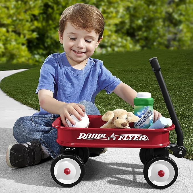 Radio Flyer 12.5 Inch Kids Wagon, Toy Wagon for Kids, Rolling Cart, Carts with Wheels, for Ages 1.5+ Years