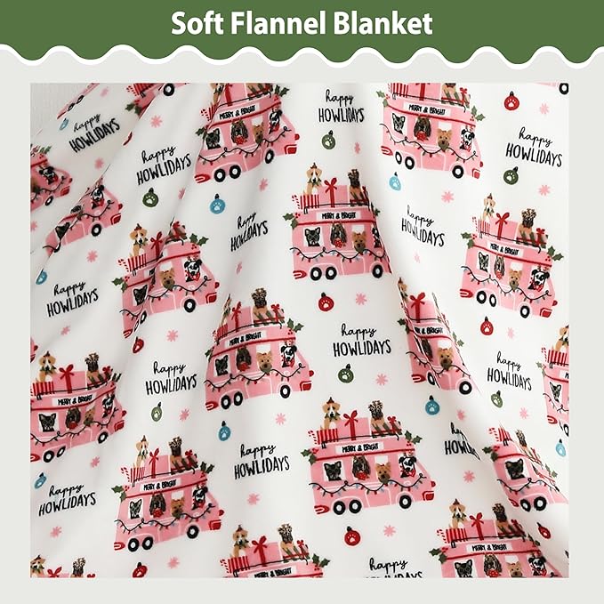 Softan Kids Throw Blanket for Girls & Boys, Warm Soft Toddler Fleece Blankets for Sofa Couch Bed， Cozy Fuzzy Plush Flannel Kids Throw Blanket for Daycare & School - Pink Car 50x60 inches