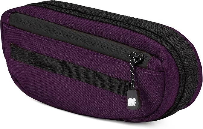 Bike Frame Bag – Waterproof Zippers and Water-Resistant Fabric, Dual Storage Compartments, Adjustable Straps – Fits All Frame Sizes, Perfect for Cycling, Commuting, and Adventure Rides (Purple)