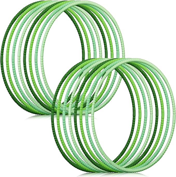 Libima 16 Pcs Toy Color Hoop for Kids, Detachable Adjustable Light Weight Plastic Colored Hoops Toy Circles for Party Games, Dance, Dog Agility