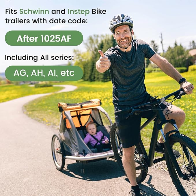 Bike Trailer Hitch, Soliwo Bicycle Trailer Hitch Coupler for Schwinn, Instep Bike Trailer, Bike Trailer Adapter Attachment for Kids, Pet Bicyle, Cargo Bike Trailer, etc