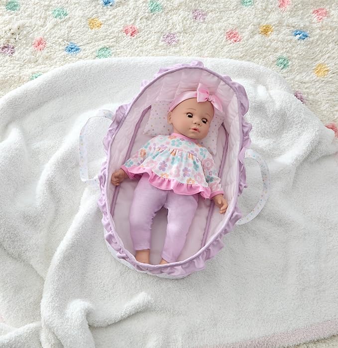 Madame Alexander 14-Inch Sweet Smiles Baby Doll, Slumber Carrier
