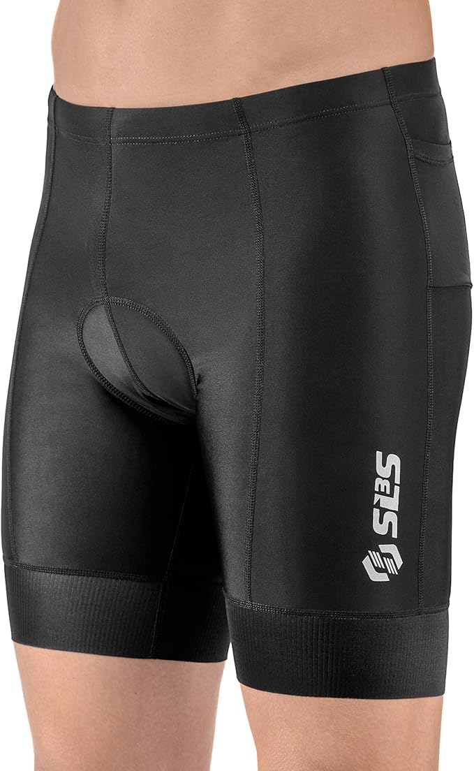 SLS3 Triathlon Shorts Mens – Tri Shorts Mens – 2 Pockets FRT – Designed by Athletes for Racing
