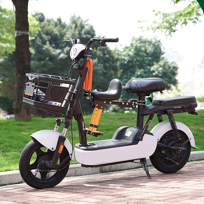 Thicken Front Child Bike Seat,Foldable Front Mounted Kids Bike Seat for City Bicycles Hybrid Cruiser Bicycles Pedal Scooter Motorcycle Bicycles