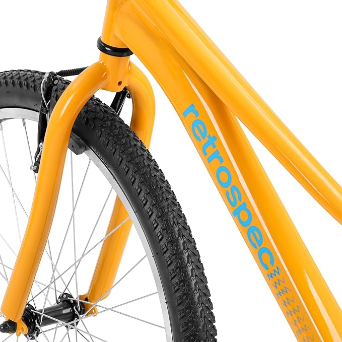 Retrospec Dart 20 & 24 Inch Kids Bike - 7-Speed Hybrid Bicycle for Ages 6-11 with 29in All-Season Tires & Shock Absorption - Adjustable Height Youth Bike with V-Brakes & Smooth Gear Shifting