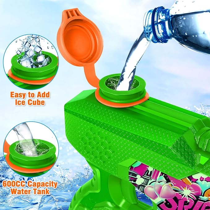 Water Gun for Adults Kids: 600CC 4 Pack Squirt Blasters Super Water Guns for Adults Kids,Water Gun Outdoor Toys High Capacity Summer Soaker for Swimming Pool Beach Fighting, Long Shooting Distance
