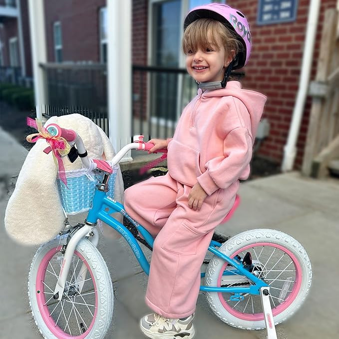 RoyalBaby Girls Bike Classic & EZ Kids Bike, Balance and Pedal Bicycle, 12 14 16 18 20 Inch Toddlers to Big Kids 3-10 Years