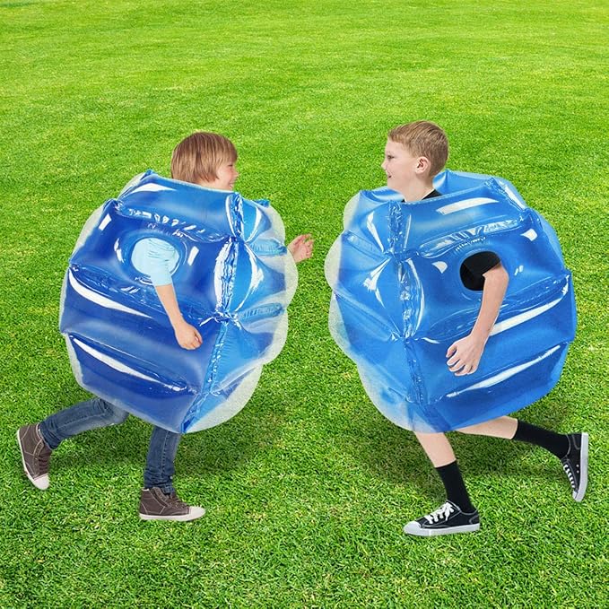 SUNSHINE-MALL 2 pc Sumo Balls for Kids, Bubble Bounce Ball, Lawn Game for Child Outdoor Team Gaming Play, Ages 3-12 (24 inch, 2 pcs)