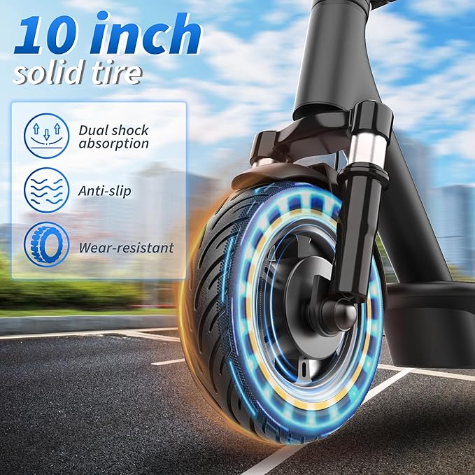8.5/10 Inches Electric Scooter Adult, 19/22 MPH Top Speed, 350W/500W Powerful Motor, 21/22/28 Miles Long Range, Folding E-Scooter for Adults, E Kick Scooter Dual Braking