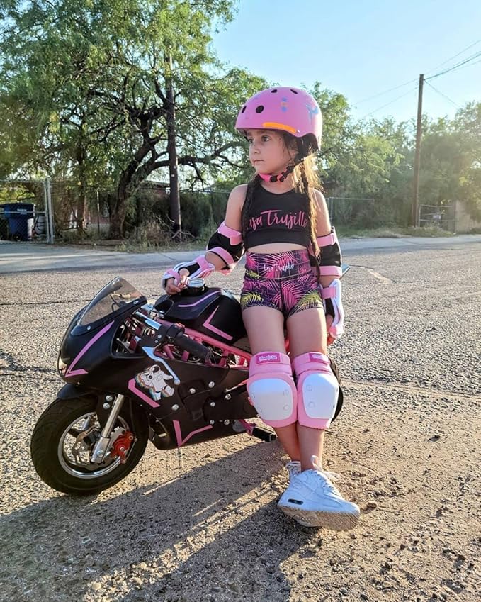 Simply Kids Bike Helmet with DIY Stickers, CPSC & CE Certified - Toddler Helmet for Skateboard Roller-Skating Bicycle Scooter