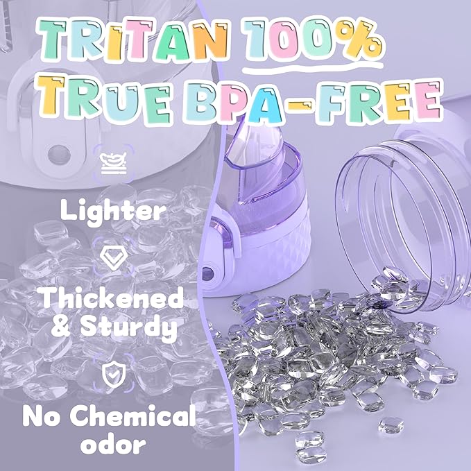 OLDLEY 12oz Kids Water Bottle for School - Motivational With Silicone Straw, Leak-Proof Tritan BPA-Free, Reusable for Girls Boys, Amethyst