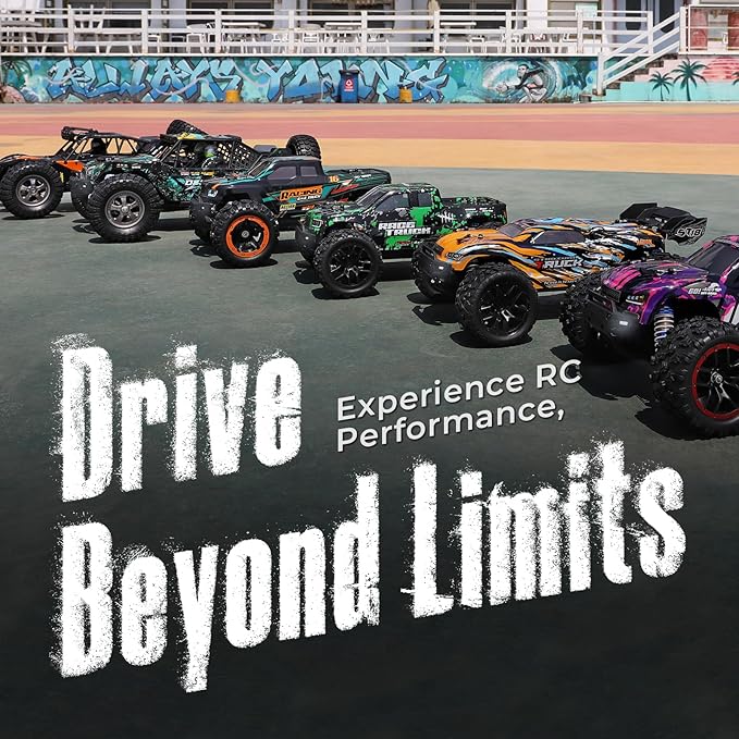 HAIBOXING 1:18 Scale RC Monster Truck 18859E, 2.4GHz Remote Control Fast RC Car 36km/h 4WD Off-Road Water-Resistant Electric Powered Vehicle with Dual Batteries, Ideal for Kids and Adults