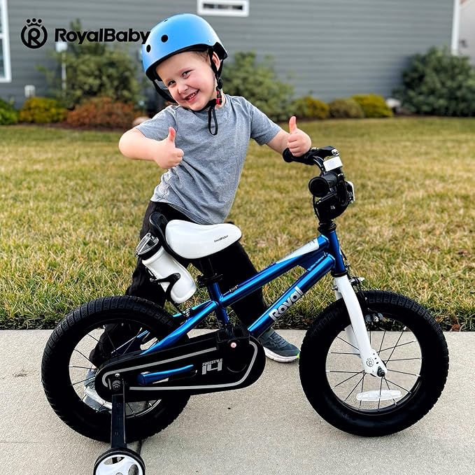 RoyalBaby Kids Bike Freestyle Classic & EZ Balance Pedal Switchable Bicycle, 12 14 16 18 Inch, 3-10 Years Toddler to Big Kids