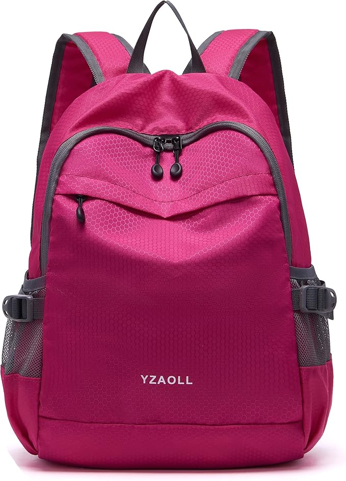 YZAOLL Small Lightweight Packable Hiking Backpack, 20L Hiking Backpack Day Pack for Women Men Travel Camping Vacation,Rose