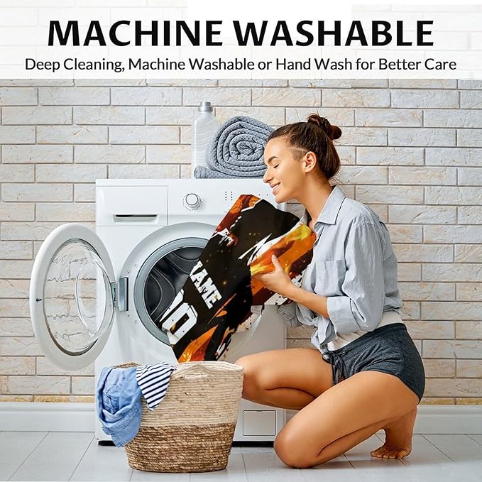 Personalized Basketball Throw Blanket Gifts with Name for Boys, Sport Blanket for Kids Teens Adults Basketball Lovers, Custom 60x50 Inches Soft Blankets for Sofa Couch Bed