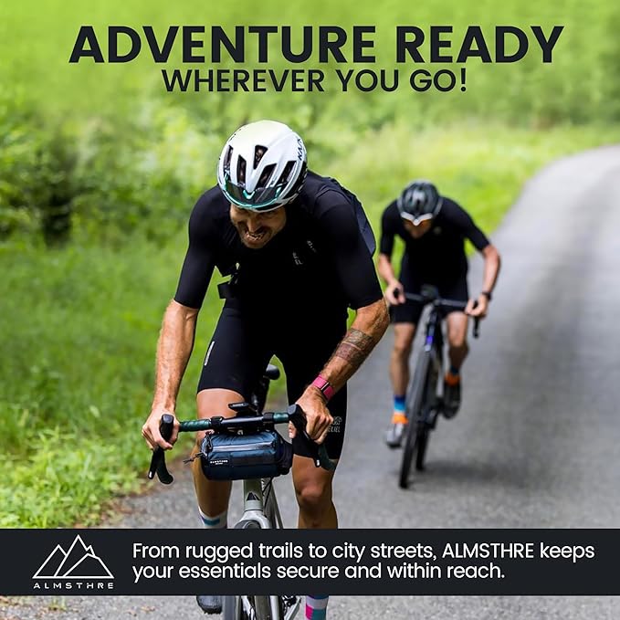 Signature Bar Bag – Cosmic Blue | Hard-Shell Bike Handlebar Bag with Waterproof Zippers & Adjustable Straps | Lightweight Bicycle Handlebar Bag, Compatible with Road, Gravel & MTB Bikes