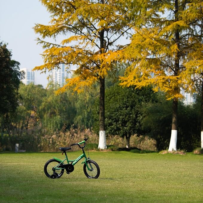 14/16/18 Inch Children’s Bike for Toddlers Kids Ages 3-9, Safe Non-Slip Tires, Removable Training Wheels, Coaster Brake, Easy Assembly, Perfect for Boys and Girls, Multiple Color