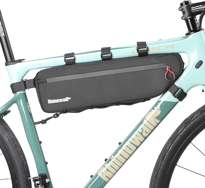 Rhinowalk Top Tube Bag - 2.1/2.7L Triangle Bag for Road & Gravel Bikes