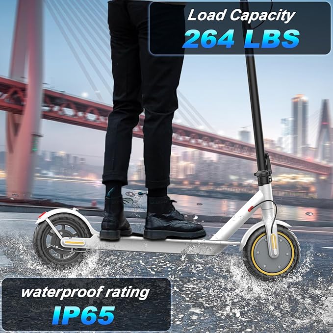 10/8.5" E Scooter for Adults 19-22 MPH Sport Escooter 350W/500W Motor, Electric Scooter 15-22 Miles Range, Bearing 265 LBS/APP Control,with Seat Parent ASIN: B0FHB4G2WQ