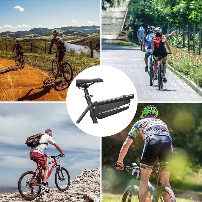 Bicycle Triangle Bag Bike Storage Bag Bicycle Frame Pouch Bag for MTB Road Bike Cycling Bike Accessories