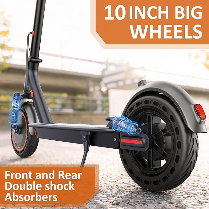 10/8.5" E Scooter for Adults 19-22 MPH Sport Escooter 350W/500W Motor, Electric Scooter 15-22 Miles Range, Bearing 265 LBS/APP Control,with Seat Parent ASIN: B0FHB4G2WQ