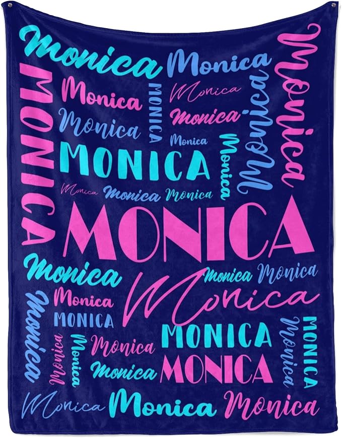 Name Blanket Personalized Blanket for Adult Kids Flannel Customize Throw Blanket Custom (Color 29, 30 x 40 Inches)