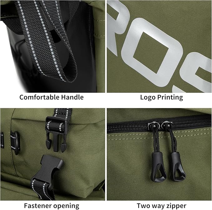 Roswheel Bike Bag Accessories Panniers for Bicycle Rear Rack Bag 50L Waterproof Mountain Electric Bike Saddle Bags for Cycling Traveling Commuting