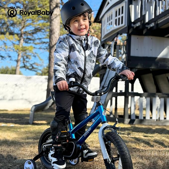 RoyalBaby Kids Bike Freestyle Classic & EZ Balance Pedal Switchable Bicycle, 12 14 16 18 Inch, 3-10 Years Toddler to Big Kids