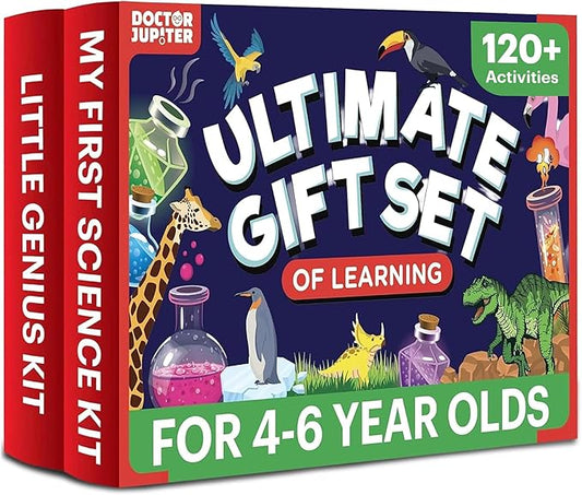 Doctor Jupiter Ultimate Gift Set of Learning| Set of ‘My First Science Kit’, ‘Little Genius Kit’ for Kids Ages 4-6|Birthday Gift for Boys, Girls| STEM Learning & Education Toys for 4,5,6 Year Old