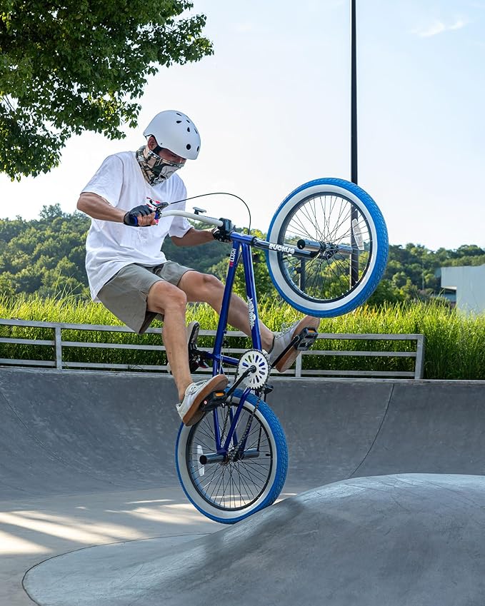 Freestyle BMX Bikes 20 Inch Kids Bicycle with 4 Pegs for 8-15 Years Old Teens, Boys, Girls, Beginner-Lever Riders,Multiple Colors