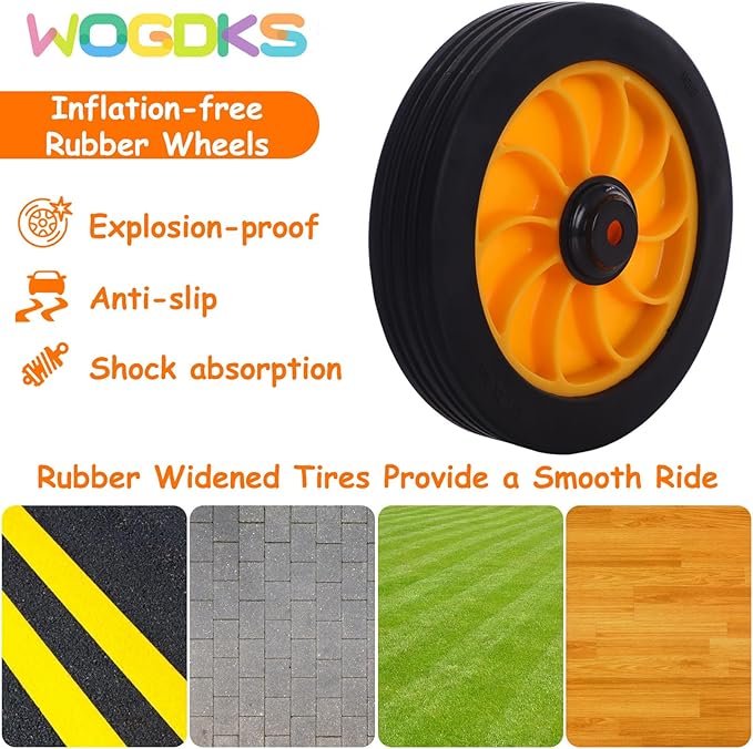 Kids Tricycle for Rider Ages 2+, Preschool Kids Trike Bike, Big Wheel Tricycle with Inflation-Free Rubber Wheels, Gift and Toy for Boys and Girls