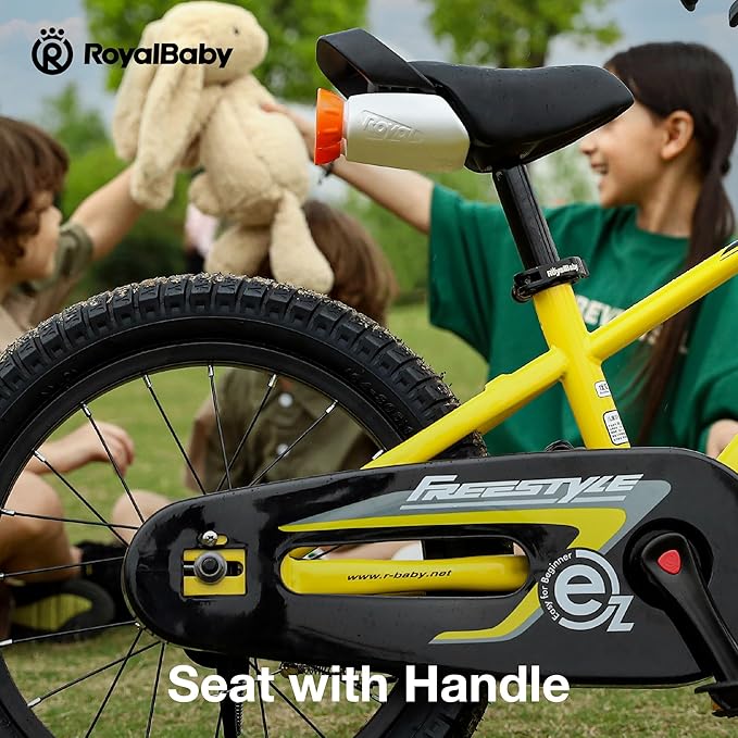 RoyalBaby Kids Bike EZ Freestyle Training Free Balance to Pedal Easy Learning Bicycle, 12-18 Inch for Toddlers to Big Kids
