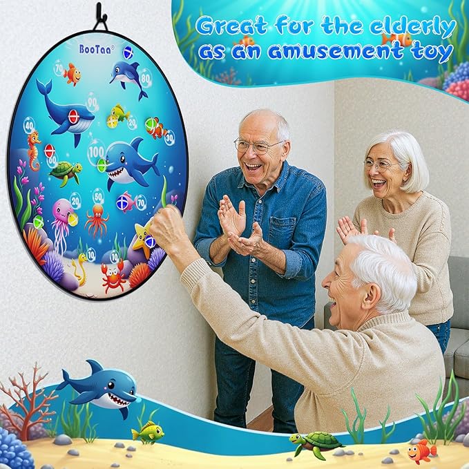 BooTaa 29" Large Dart Board for Kids, Kids Dart Board with Sticky Balls, Boys Toys, Indoor/Sport Outdoor Fun Party Play Game Toys, Birthday Gifts for 3 4 5 6 7 8 9 10 11 12 Year Old Boys Girls