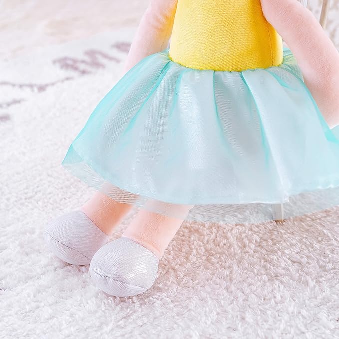 Gloveleya Dolls First Baby Girl Gifts Soft Stuffed Doll Yellow