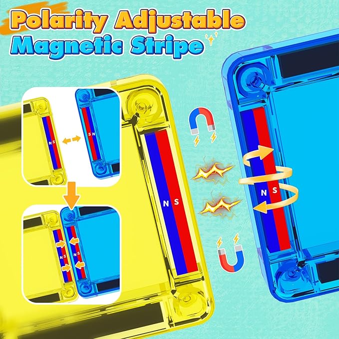 40PCS Mini Magnetic Tiles Toddler Travel Essentials Toys with Case Set, Magnetic Building Blocks Kids Games, Montessori Preschool Education Sensory Toys for 3 4 5 Year Old Boys Girls Birthday Gifts