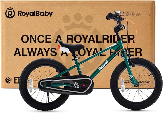 RoyalBaby Kids Bike EZ Freestyle Training Free Balance to Pedal Easy Learning Bicycle, 12-18 Inch for Toddlers to Big Kids