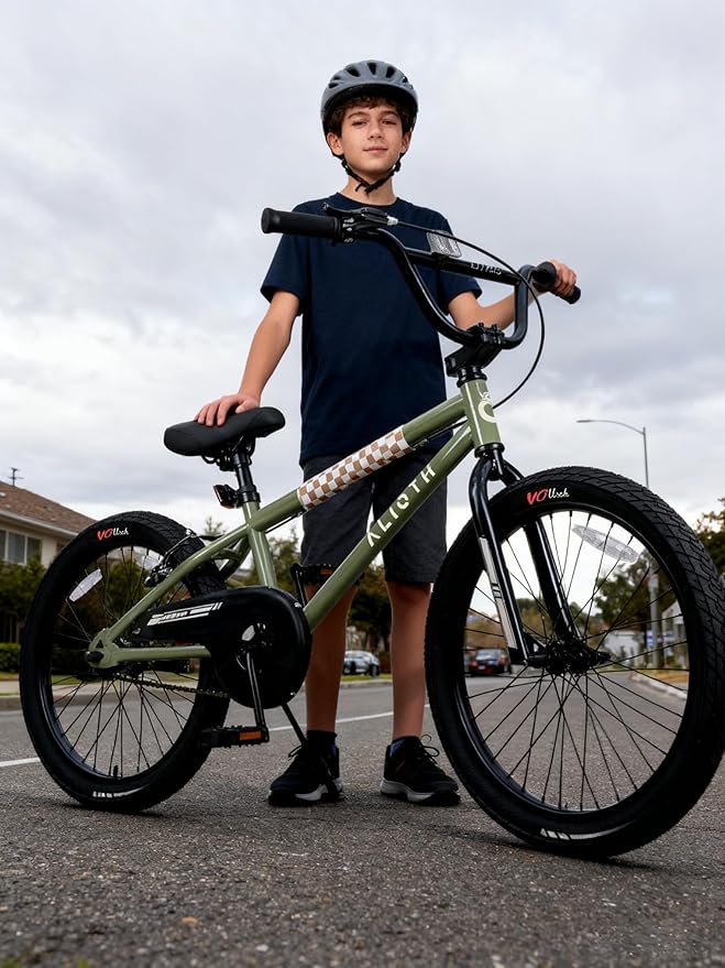 12 14 16 20 Inch Kids Bike BMX Style Bicycle with Training Wheels for 2-14 Years Old Toddlers Boys Girls Coaster Brake Multiple Colors