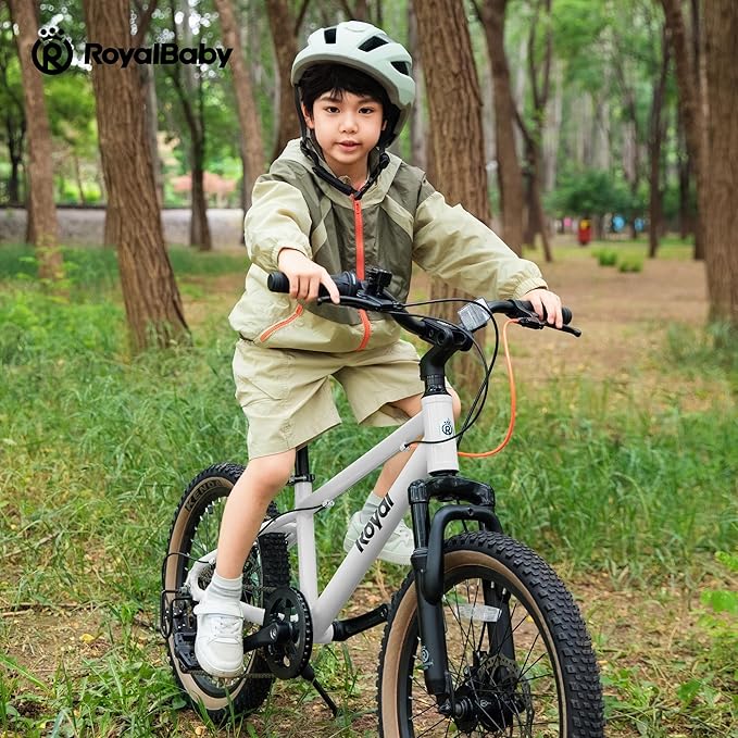 RoyalBaby Kids Mountain Bike for Boys and Girls, Ultra-Light Aluminum 20-24 Inch Wheel Bicycle for 6-14 Years Old Children, 7/21-Speeds Drivetrain