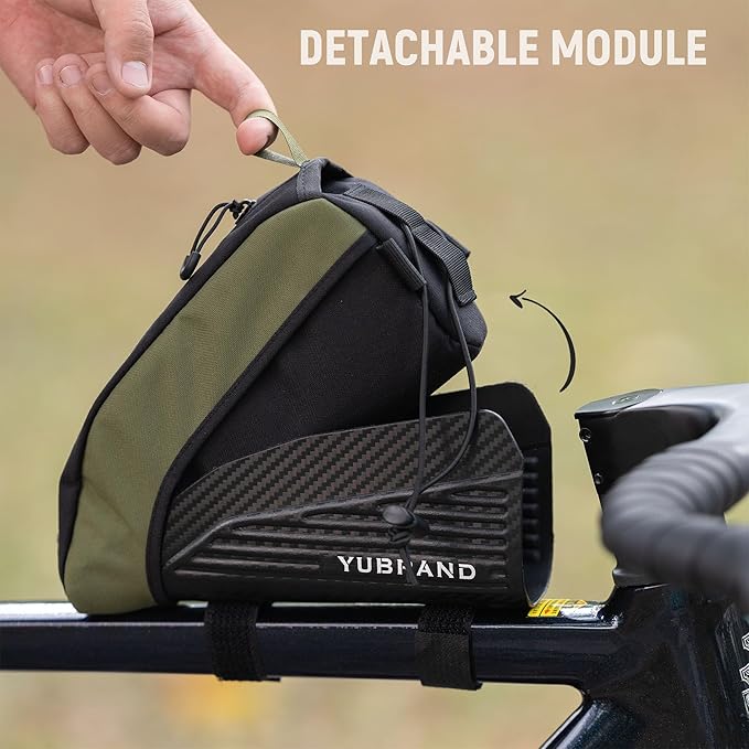 Removable Top Tube Bike Bag, Compatible With IPhone 16/15/14Pro and Phones Up To 6.9'', Waterproof Bike Bag for Bicycles