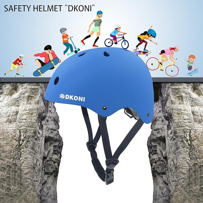 Kids Bike Helmet, Adjustable and Multi-Sport, from Toddler to Youth, 3 Sizes