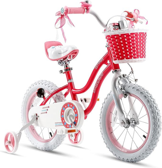 RoyalBaby Girls Bike Classic & EZ Kids Bike, Balance and Pedal Bicycle, 12 14 16 18 20 Inch Toddlers to Big Kids 3-10 Years