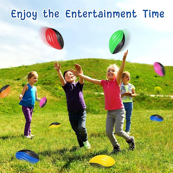 Woanger 40 Pcs Mini Foam Football Two Tone Spiral Squeeze Balls Bulk 5 Inch Soft Small Waterproof Sports Football for Kids Colorful Ball Toys for Indoor Outdoor Game Birthday Party Favor(Multicolor)