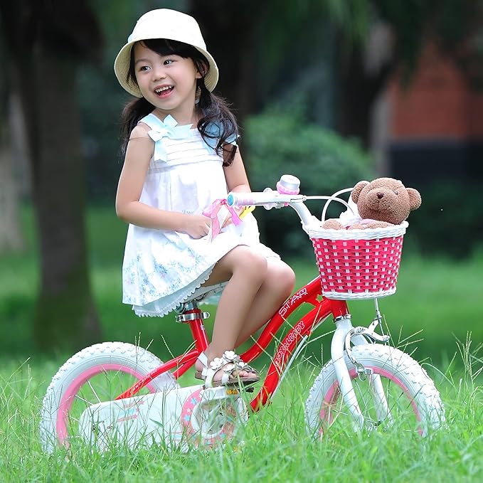RoyalBaby Girls Bike Classic & EZ Kids Bike, Balance and Pedal Bicycle, 12 14 16 18 20 Inch Toddlers to Big Kids 3-10 Years