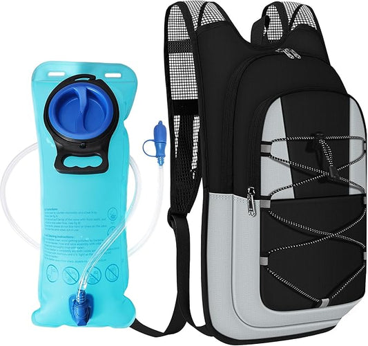 Hydration Backpack - Lightweight Water Backpack with 2L Water Bladder Bag, Running Hydration Vest Backpack for Men Women, Hydration Pack for Hiking, Cycling, Climbing MIYCOO