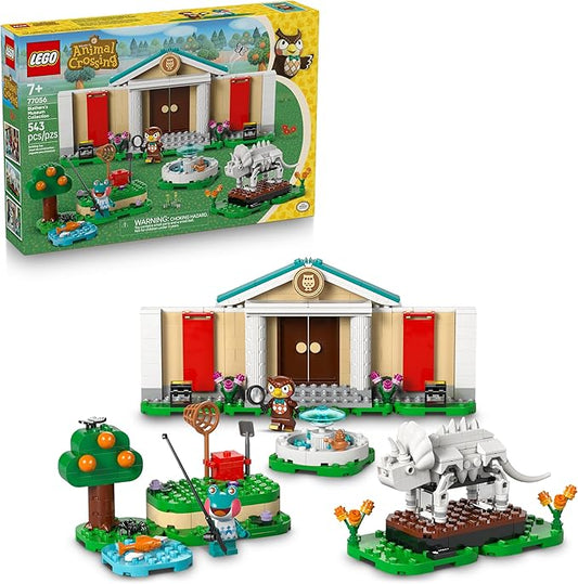LEGO Animal Crossing Blathers’s Museum Collection Building Toy - Pretend Play Set W/2 Toy Minifigures for Girls & Boys, Ages 7+ - Building Blocks for Kids - Gift Idea for Birthdays & Gamers - 77056