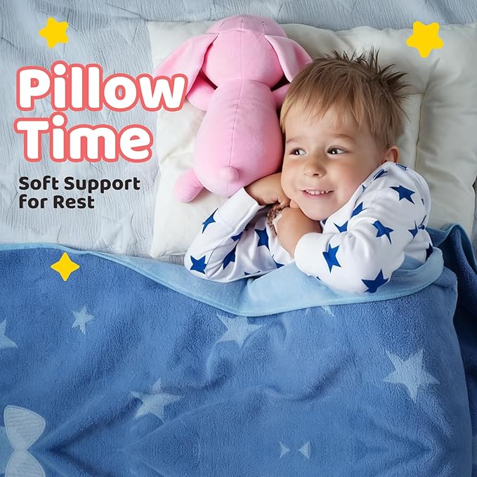 Puffpals Weighted Plush, Cute Bunny Weighted Stuffed Animal with Beads, Soft Sensory Plush Pillow Toy for Kids & Adults(13.7in, 1.6lbs)