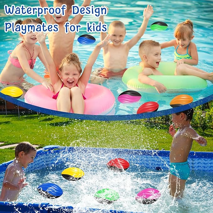 Woanger 40 Pcs Mini Foam Football Two Tone Spiral Squeeze Balls Bulk 5 Inch Soft Small Waterproof Sports Football for Kids Colorful Ball Toys for Indoor Outdoor Game Birthday Party Favor(Multicolor)