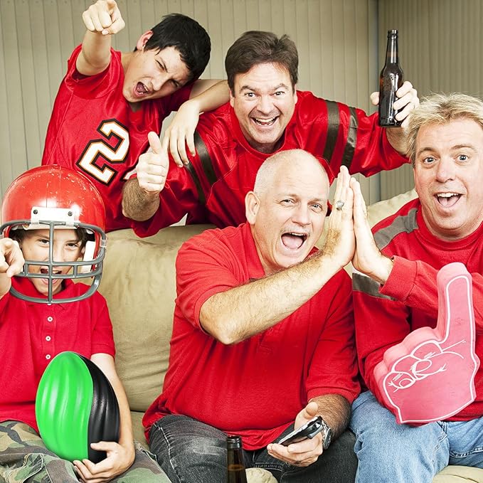 Jerify 24 Pack Foam Footballs 5 inch Bulk Mini Spiral Football Toys Easy Grip Waterproof Small Soft Emulation Foam Footballs for Kids Toddler Indoor Outdoor Play Game Football Party Favors