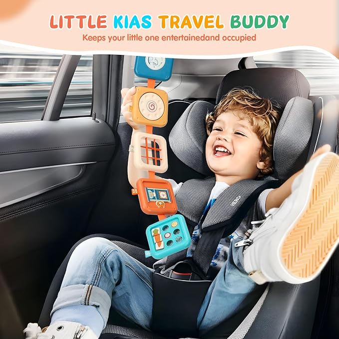 Busy Board for 1 Year Old, Travel Toys for Toddler 1-3, Montessori Busy Board Busy Cube, Toys Gifts for 1 Year Old Boy Girl